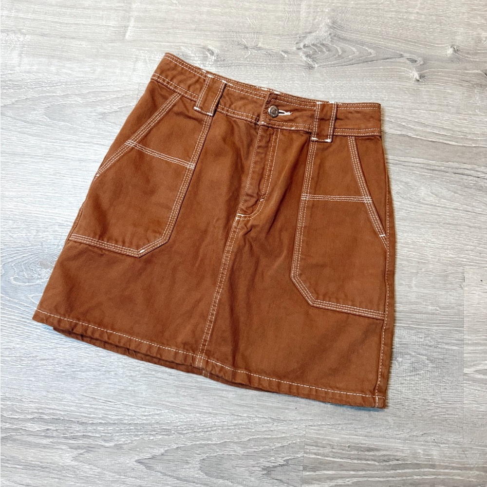 •TOPSHOP• RUST BROWN SKIRT